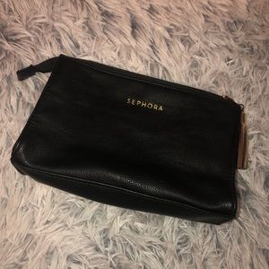 Black makeup bag